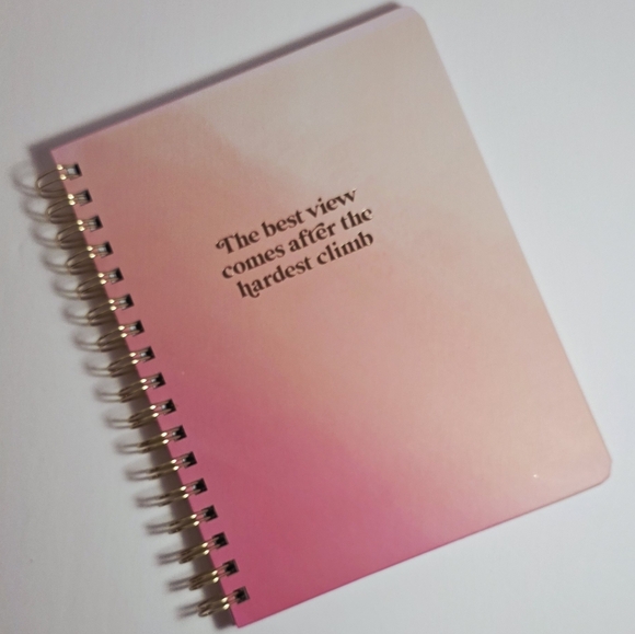 Mary Square Other - Pink Gradient Spiral Notebook